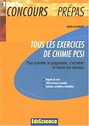 Tous les exercices de chimie PCSI