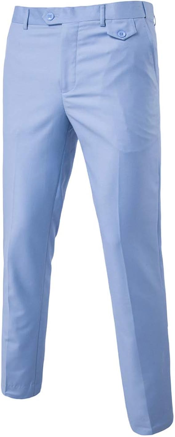 N/ A Mens Formal Office Classic Dress Pants Slim Tapered Casual