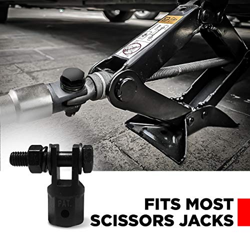 T1A Scissor Jack Adapter for 1/2 Inch Impact Wrench or 13/16 Inch Lug