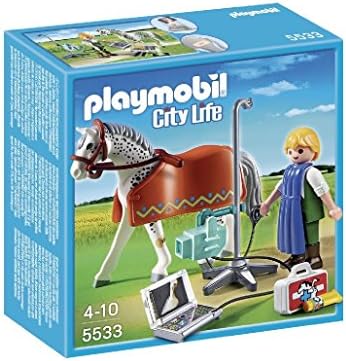 PLAYMOBIL Horse with X-Ray Technician Building Kit