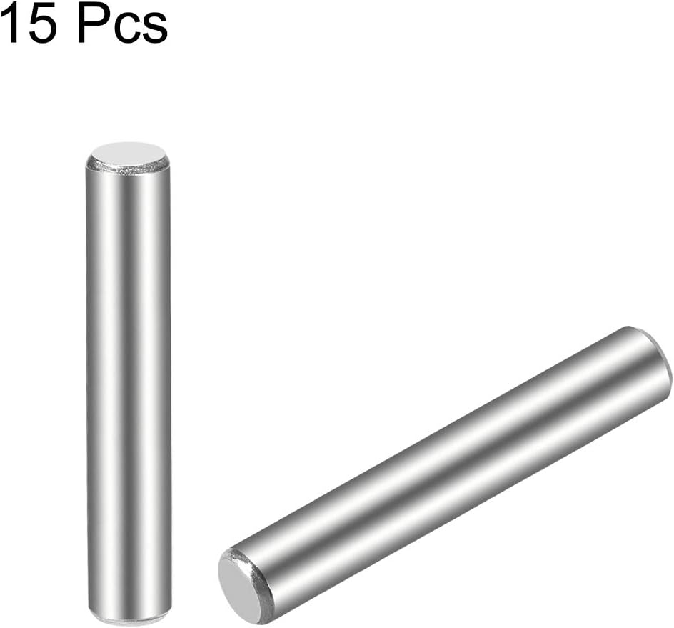 sourcing map 5 x 40mm(Approx 13/64") Dowel Pin 304 Stainless Steel Wood Bunk Bed Dowel Pins Shelf Pegs Support Shelves 15Pcs - Image 3