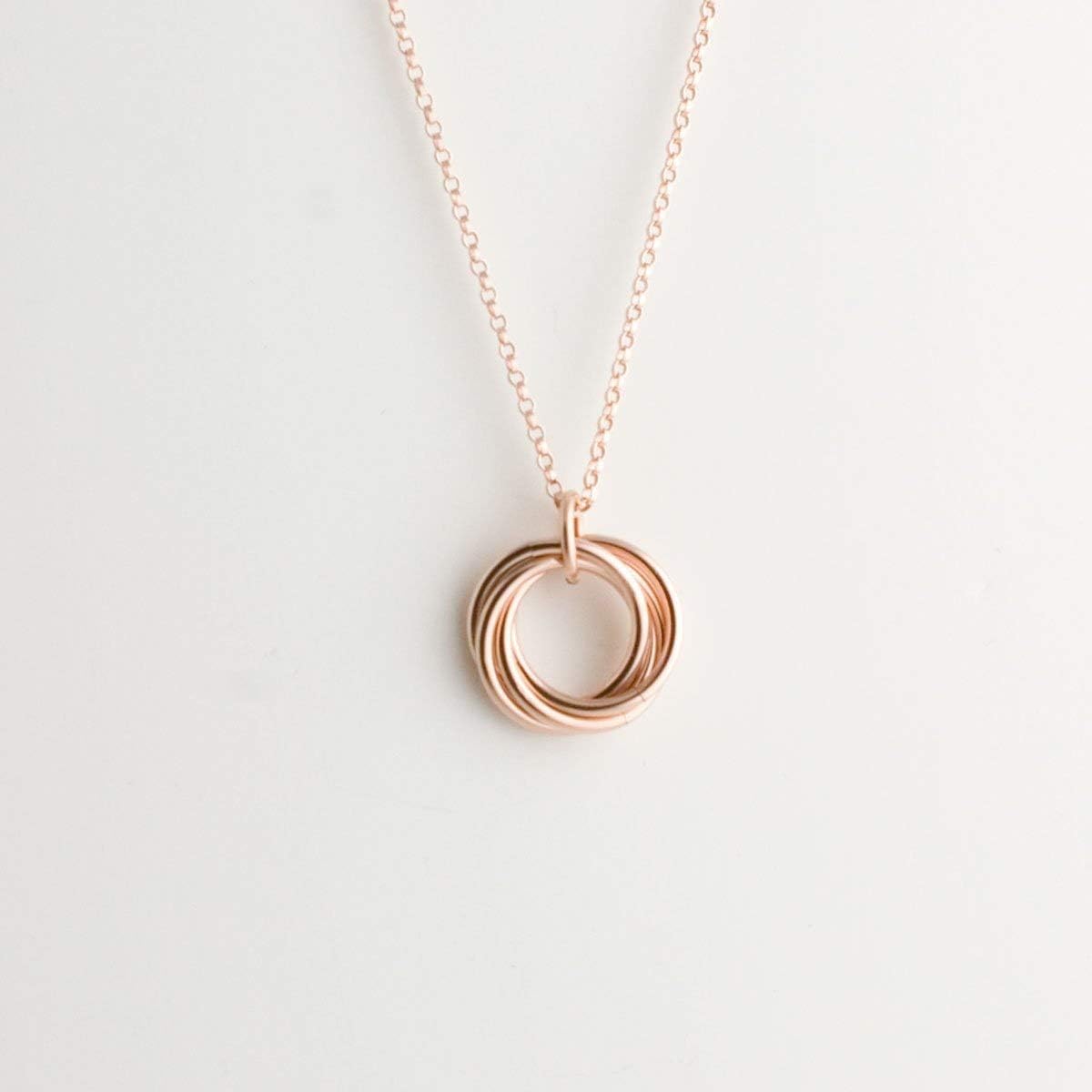 Infinity Love Knot Necklace - Rose Gold Fill