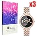 for Kate Spade Scallop Screen Protector, Lamshaw 9H Tempered Glass Screen Protector Film for Kate Spade Scallop Touchscreen Smartwatch (3 Pack-Glass)