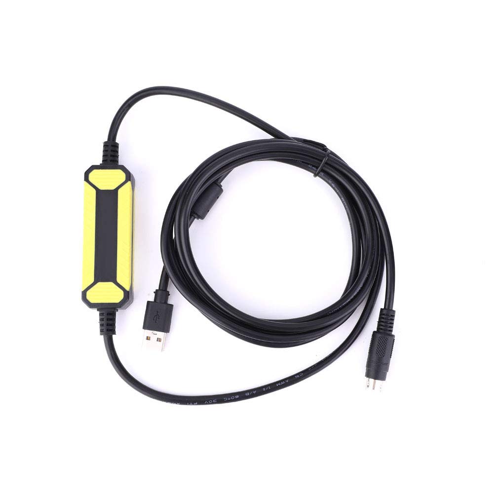 Hilitand USB-Sc09-Fx Programming USB Cable Fit, Programming Cable for Mitsubishi Fx1s/1n/2n/3u Fx Series Plc 2.5 Meters
