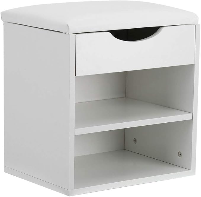 Schuhbank, multifunktionale 2-Stufen-Schuhablage Bank Schuhschrank mit