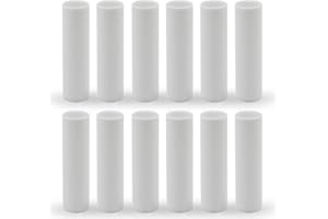 GOOCHAN 2 3 4 6 Inch White Plastic Candle Cover Sleeves,Chandelier Socket Sleeves,Candelabra Base E12 Socket Covers Set of 12 (4-Inch / 12-Pack)