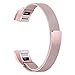 For Fitbit Alta HR and Alta Bands, bayite Replacement Milanese Loop Stainless Metal Mesh Bands Small Rose Pink