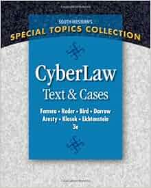 Amazon Com Cyberlaw Text And Cases 9781133229162