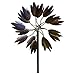 Evergreen Garden Bloom Powder-Coated Metal Kinetic Wind Spinner - 18.25”W x 60”H. - Base: 6”W x 11”H