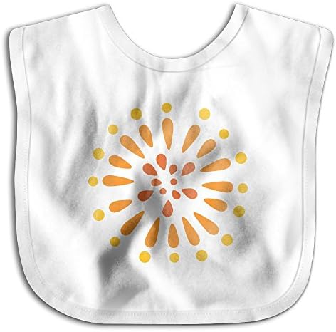 Flowers Like Fireworks Bibs Baby Bibs Cute Baby Boy Girl Convenient Towel White