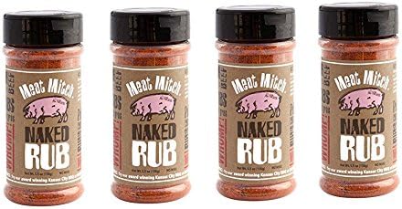 Meat Mitch Naked Seaoning Barbecue BBQ Rub - All Natural (4 Pack)