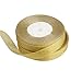 Feyarl Glitter Gold Ribbon 5/8-inch Wide Sparkly Fabric Ribbon Gift Crafters Sewing Ribbon Wedding Party Brithday Wrap Card Making Ribbon Hair Bows Floral Projects Ribbon (Gold)