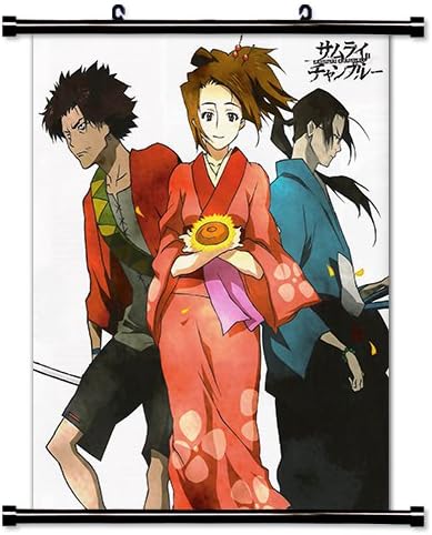 Samurai Champloo Anime Fabric Wall Scroll Poster (32" x 41") Inches [TJ]-Samurai Cha-19 (L)