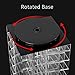 Lipstick Organizer, Alotpower Clear Acrylic Rotating 64 Lipstick Holder Cosmetic Holder Spinning Tower Makeup Organizer Lipgloss Stand