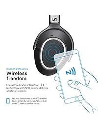 Sennheiser PXC 550 Wireless - NoiseGard Adaptive Noise Cancelling, Bluetooth Headset with Touch Sensitive Control and 30-Hour Battery Life