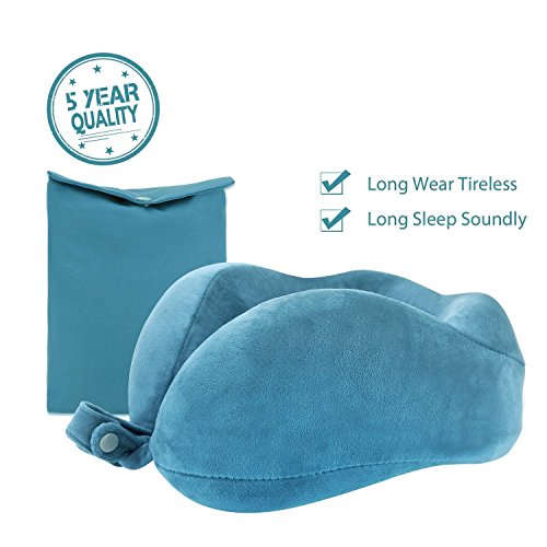 Travel Pillow Neck Pillow Travel size U Memory Foam For Traveling By Airplane Car With Comfortable Velvet Cover(Ocean Blue) Travel Pillow Neck Pillow Travel size U Memory Foam For Traveling By Airplane Car With Comfortable Velvet Cover(Ocean Blue)