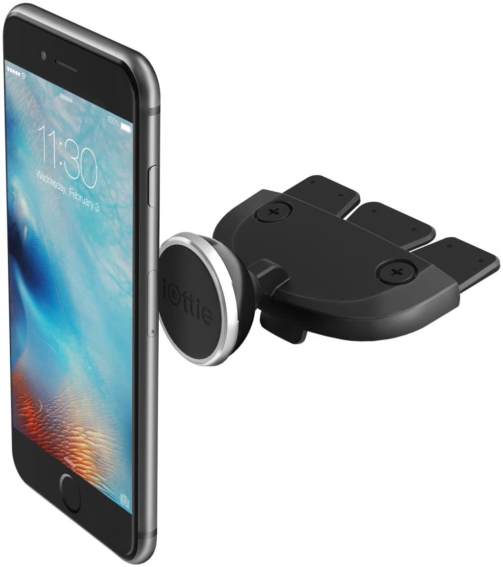 iOttie iTap Magnetic CD Slot Premium Car Mount Holder for Apple iPhone X / 8 / 8 Plus / 7 / 7 Plus / 6 / 6 Plus / 5 / 5S / 5C / 4S / Galaxy S8 / S8 Plus / S7 / S7 Edge / S6 Edge / Galaxy Note 8 / Note 5 / Nexus 6 / Smartphones