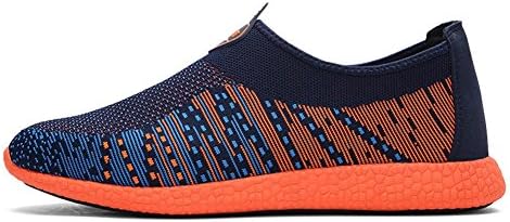 WalkWalk3 Men Ventilate Ruber Screen Cloth Breathable Summer Runing Shoes(9.5 US,Yellow)