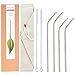 Reusable Stainless Steel Straws Set of 4, Wide Mouth Drinking Metal Straws for 20 30 oz tumbler, Eco-friendly & BPA Free with Anti-Scratch Tips for Kid, 2x9.5