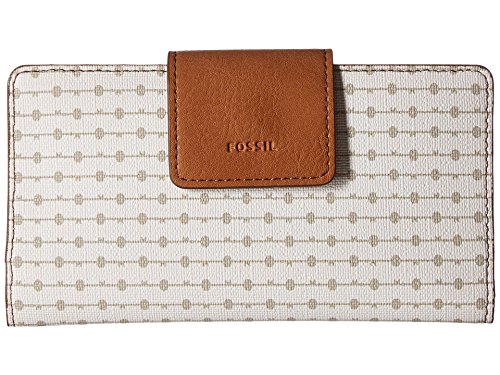 Fossil Emma Rfid Tab Clutch, Grey Stripe