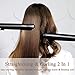 Deogra Professional Hair Straightener and Curler 2 in 1 – Titanium Flat Iron Salon Heat for all Hair Types – Dual Voltage Travel Straightening Iron Temperature Adjustable – Floating Plate 15s Heat Upthumb 1
