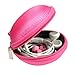 Earphone Headset Earbuds Hard Hold Case (Hot Pink)