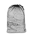 Smart Design Mesh Laundry Bag w/ Handle & Push Lock Drawstring - VentilAir Mesh Material - for Clothes & Laundry - Home Organization (Holds 3 Loads) (36 x 24 Inch) [Black]