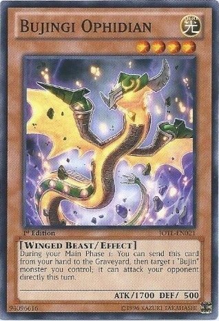 Yu-Gi-Oh! - Bujingi Ophidian (JOTL-EN021) - Judgment of the Light - 1st Edition - Common