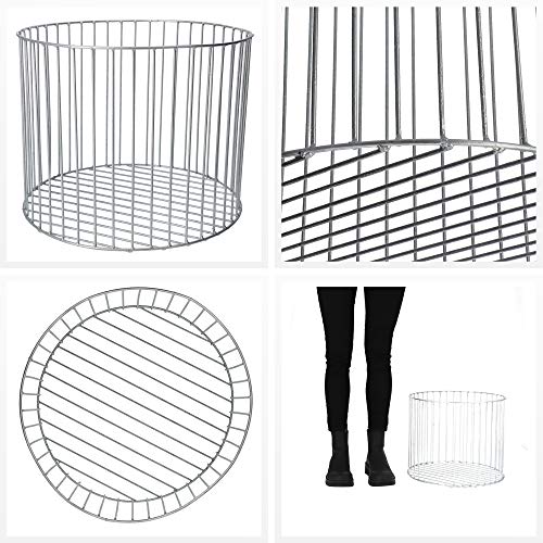 KADAX Gabionentopf aus verzinktem Stahl, wetterfester Steinkorb, Pflanzenkorb, minimalistische Drahtkörbe, Gabionentopf… – Bild 4