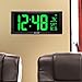 AcuRite 76101M Oversized LED Clock with Indoor Temperature, Date and Fold-Out Stand, 18