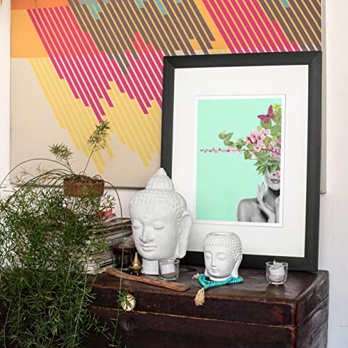"The Blessed Woman" Art Print Poster With Cactus, Eucalyptus Leaves, Flowers, Succulents & Butterflies - Home & Bedroom Wall Art - Husband & Wife Gift for Home Decor 11x14 inches, Unframed - Thumbnail 4