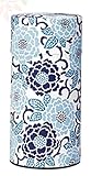 Ryu Mei Edo Sakura Yuzen Japanese Tea Canister | Imported Japanese Tea Storage Tin | 202E01 | Blue Sakura
