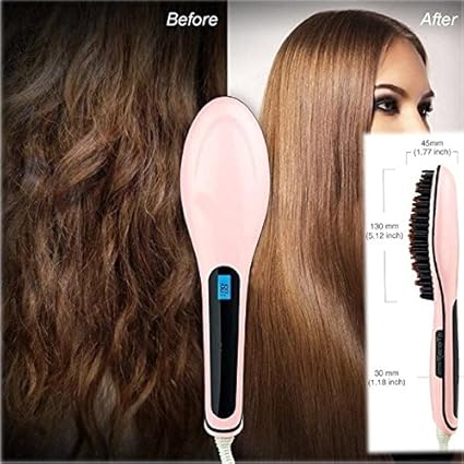 Buy Everbuy Tm Hair Straightener Brush Fast Natural Straight Hair