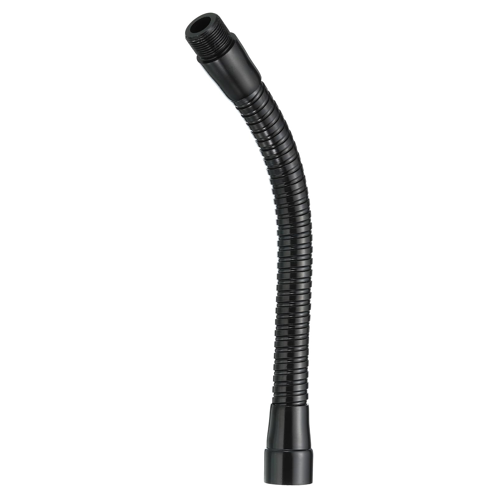 PATIKIL 8" Microphone Gooseneck, 5/8"-27 Thread Metal Universal Hose Flexible Arm Gooseneck Tube Extension for Multifunction DIY, Black — image 1