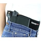 ComfortTac Ultimate Belly Band Holster 2.0 | New 2017 | Fits Glock 19 43 26 Smith and Wesson MP Shield Bodyguard Ruger LC9 Sig Sauer More | Carry IWB OWB Appendix (L (Belly: Up to 42), Right)