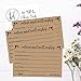 Hadley Designs 50 Wedding Advice Cards For Bride and Groom, Wedding Card Boxes For Reception, Guest Book Alternative, Rustic Bridal Shower Games For Guests For Guests Advice For The Bride Cards