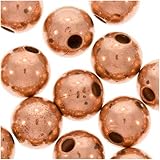 Real Copper LargeUniform Round Beads 8 mm (25)
