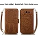 JanCalm Galaxy J3 Luna Pro Case, Galaxy J3 Emerge/J3 Prime case, [Multi Card/Cash Slots] Flip Cover Wallet PU Leather with Stand + Wrist Strap Case for Samsung J3 (2017) + Crystal Pen (Brown)