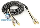 Sundown Audio 12 Ft SAZ 2 Channel Solid 100% OFC Copper Twisted RCA Wire
