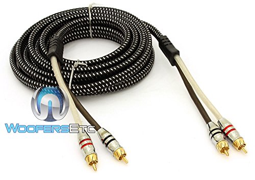 Sundown Audio 12 Ft SAZ 2 Channel Solid 100% OFC Copper Twisted RCA Wire