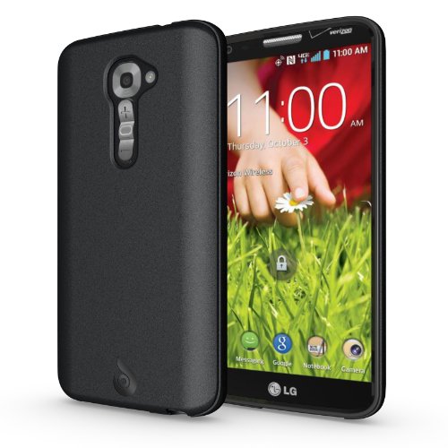 Diztronic Matte Back Black Flexible TPU Case for LG G2 (Verizon Only - Model VS980) - Retail Packaging Diztronic Matte Back Black Flexible TPU Case for LG G2 (Verizon Only - Model VS980) - Retail Packaging