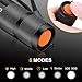 AUOPRO Super Bright Tactical LED Flashlight[4 PACK], 800 Lumens CREE XML-T6, Zoomable, 5 Modes, Water Resistant Handheld Torch Light for Camping, Outdoor, Home and Emergency