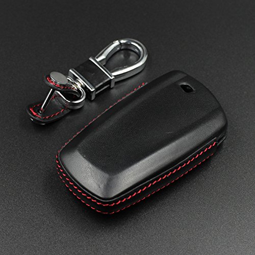 M.JVisun Sleutelhoezen voor autosleutels BMW, echt lederen sleutelhanger hoes voor BMW Smart sleutelhanger lederen hoes… - Afbeelding 6