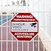 Video Surveillance Sign from Aluminum 12