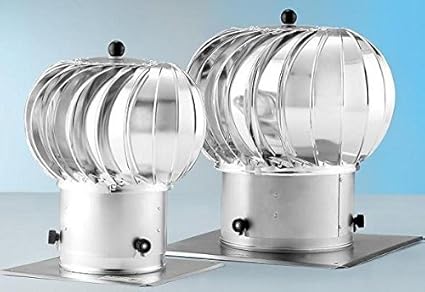 Turbo Kaminaufsatz Lüftungsaufsatz drehbarer Schornsteinaufsatz Kugelaufsatz 150 und 200 mm (150mm)