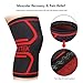 711TEK Knee Sleeve, Knee Brace for Joint Pain and Arthritis Relief, Improved Circulation Compression - Wear Anywhere(Orange-XL-2Pcs)