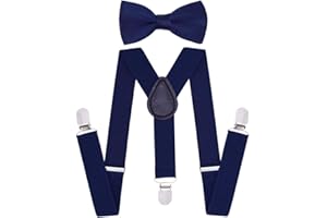 CINNY STORE Cinny Suspender Set with Bow Tie for Kids