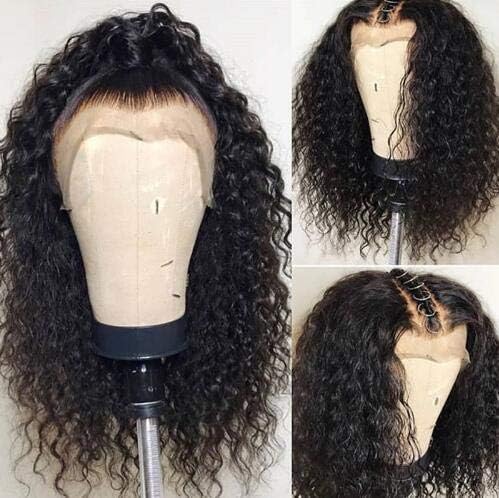 ShowJarlly 13x4 Lace Front Human Hair Wigs for Black Women Remy Brazilian Curly Lace Front Wig Pre Plucked With 180% Density