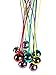 Neon Gangster Rock Star Party Dress Up Set - New Years Eve Costume Dress Up Accessories Bulk Pack of 36,12 Leopard Print Hats, 12 Inflatable Microphones, 12 Disco Ball Necklaces