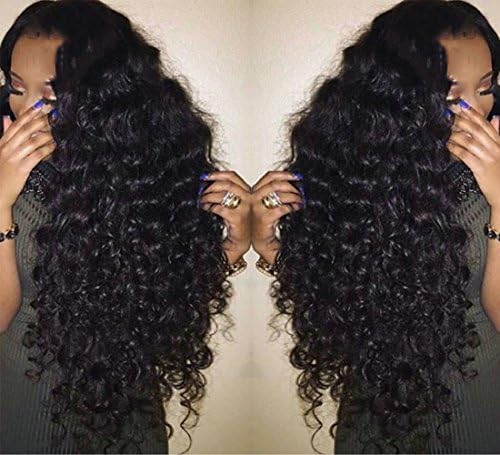 Jaycee Hair 7a Brazilian Virgin Hair Curly Wave Weft 4 Bundles 100% Unprocessed Human Hair Extensions Natural Color (100+/-5g)/pc(8" 8" 10" 10")
